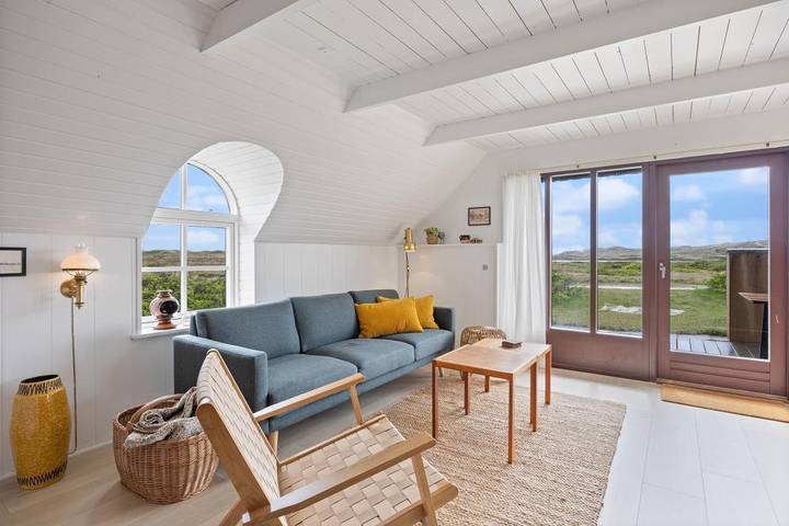 Strandnahes Ferienhaus mit Panoramaaussicht   in Skodbjerge, Haurvig