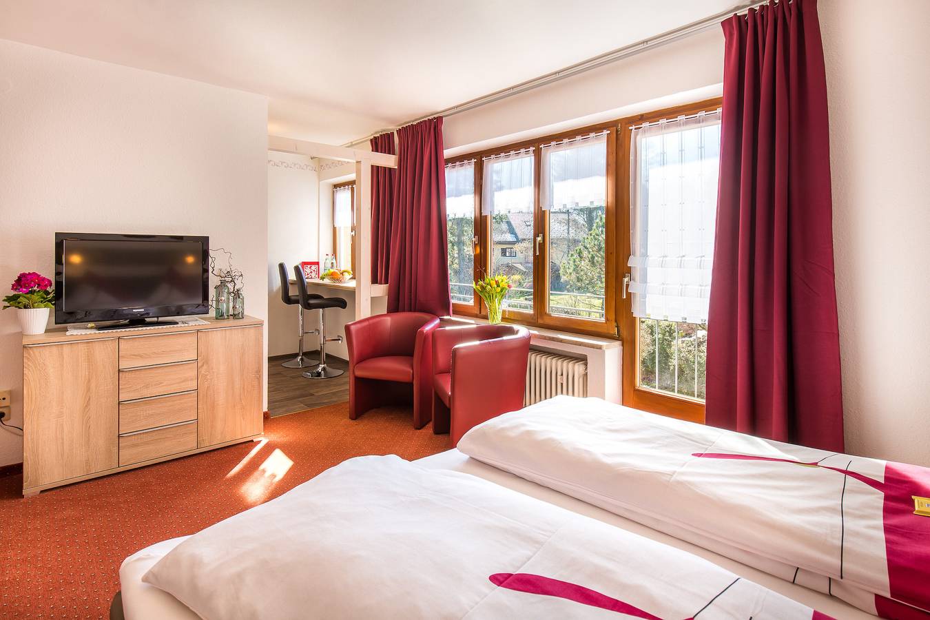 Ganzes Studio, Einzimmerapartment 'Gästehaus Wolfgang Mittersee -4-' mit Bergblick, Balkon und Wi-Fi in Ruhpolding, Bayerische Alpen
