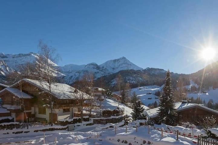 Gîte pour 12 personnes, avec Balcon ainsi que Jacuzzi et Jardin dans Lauenen Bei Gstaad