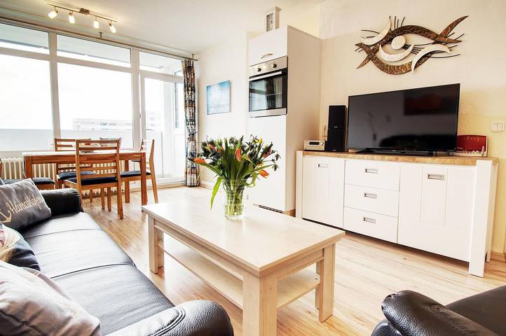 Vakantiewoning voor 4 personen, met uitzicht op het meer en balkon in Heiligenhafen