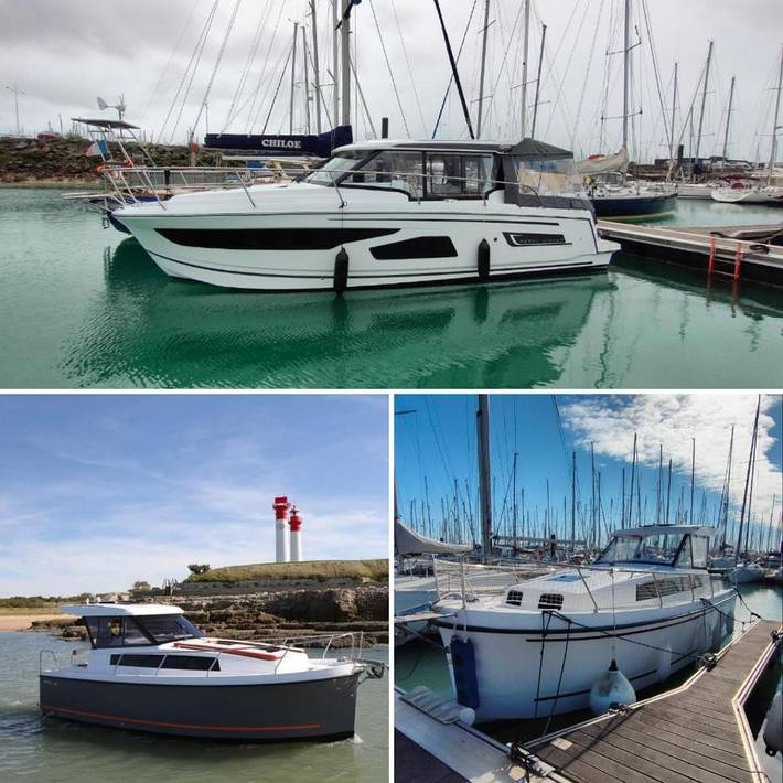 Bateau pour 6 personnes, avec terrasse et vue en Charente-Maritime