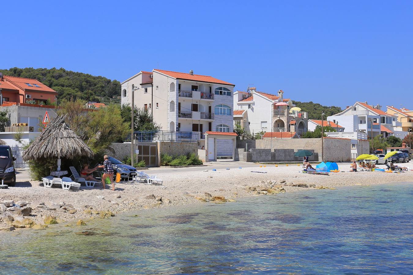 Ganze Wohnung, 1-Zimmer-Ferienwohnung am Strand Slatine, Ciovo A-14541-a in Slatine, Ciovo