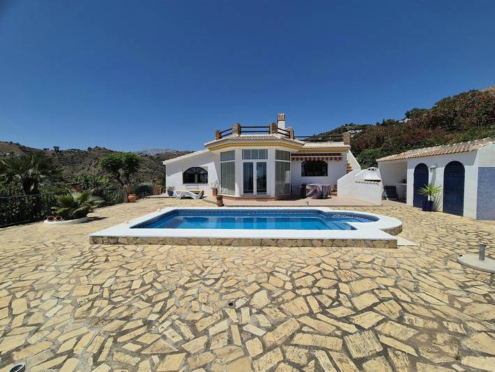 Ferienhaus 'Villa Maguncia' mit Meerblick, Privatem Pool und WLAN in Cómpeta, Costa del Sol