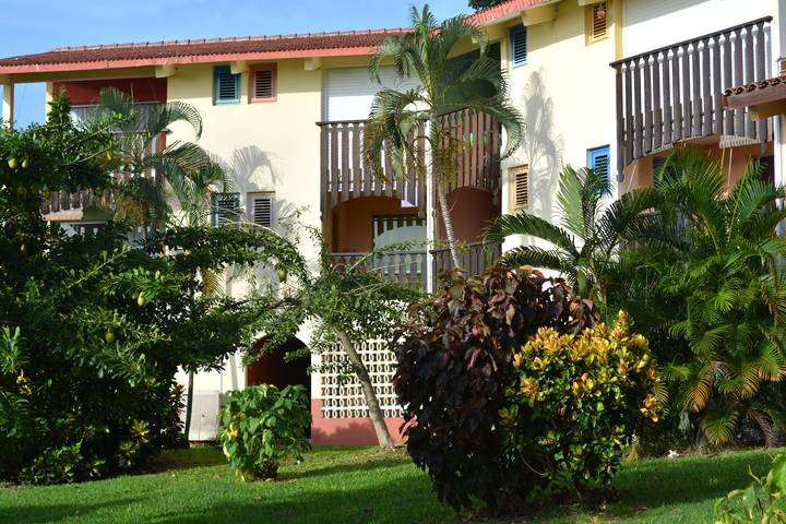 Studio pour 3 personnes, avec jardin