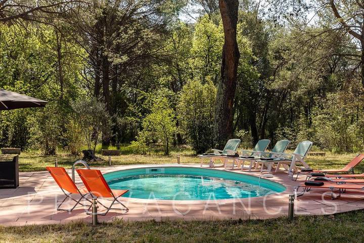 Villa pour 10 personnes, avec piscine et balcon/terrasse à Fayence - 4