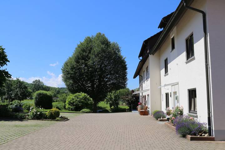 Geheel appartement, Appartement '1' met gedeeld terras, gedeelde tuin en Wi-Fi in Bad Bellingen, Zuidelijk Zwarte Woud