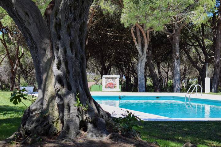 Casa para 3 personas, con piscina además de jardín y vistas en Chiclana de la Frontera