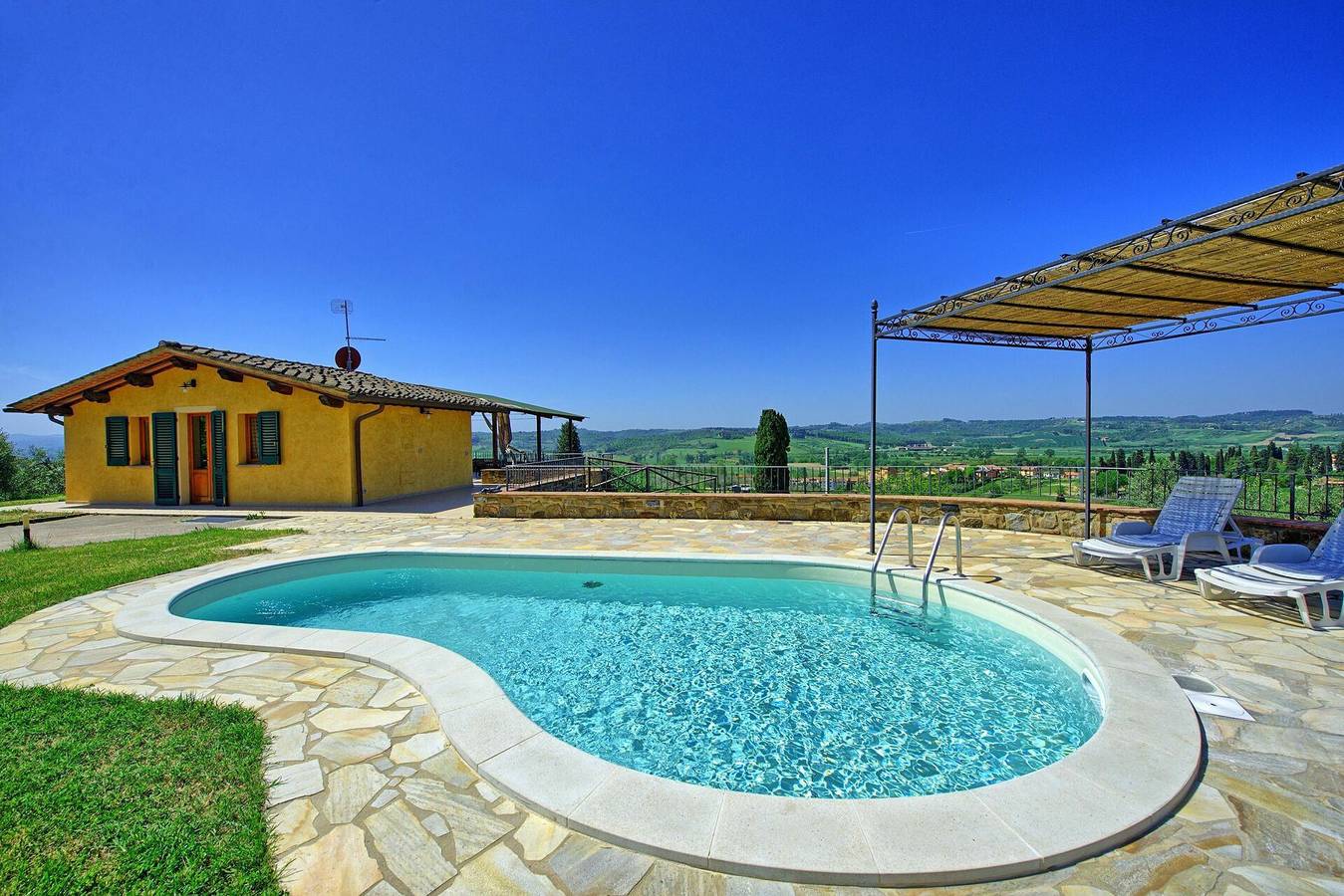 Villa für 4 Personen mit Balkon in Castelfiorentino, Florenz Provinz