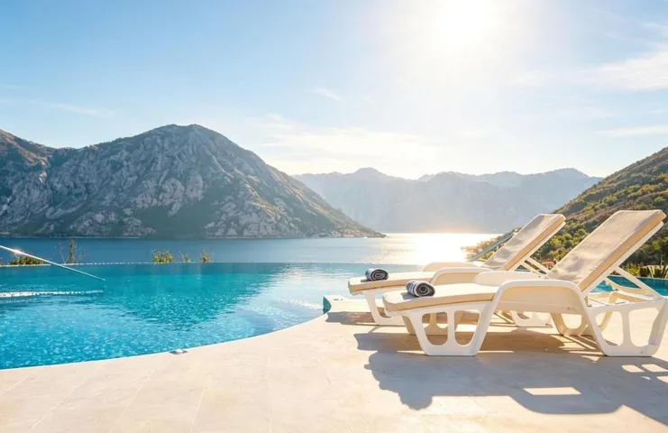Ferienwohnung für 3 Personen, mit Ausblick und Balkon sowie Pool - 1