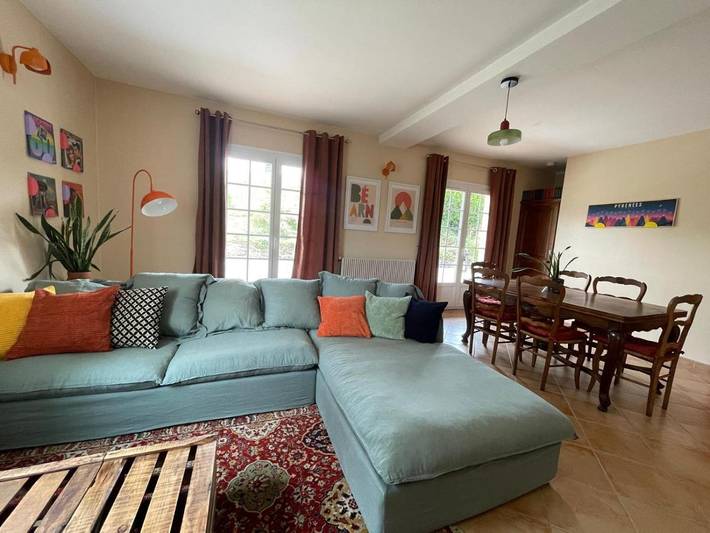 Appartement de vacances pour 8 personnes, avec Terrasse ainsi que Jardin et Vue