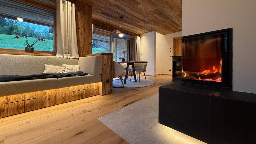 Chalet für 4 Personen, mit Garten und Sauna sowie Ausblick am Forggensee