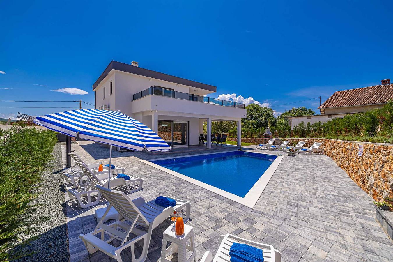 Villa Katharina mit privatem Pool in Linardici, Krk