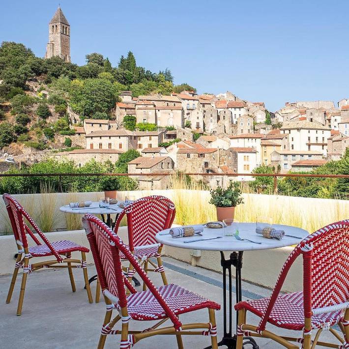 Hôtel pour 2 personnes, avec jardin ainsi que piscine et vue à Olargues - 4