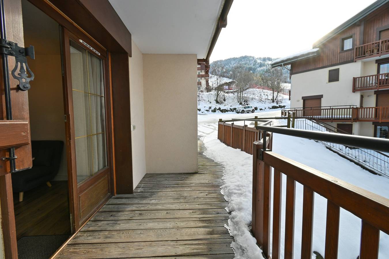 Ganze Wohnung, Appartement 'Les Marmottes - B12' mit Bergblick und Balkon in Flumet, Albertville und Umgebung