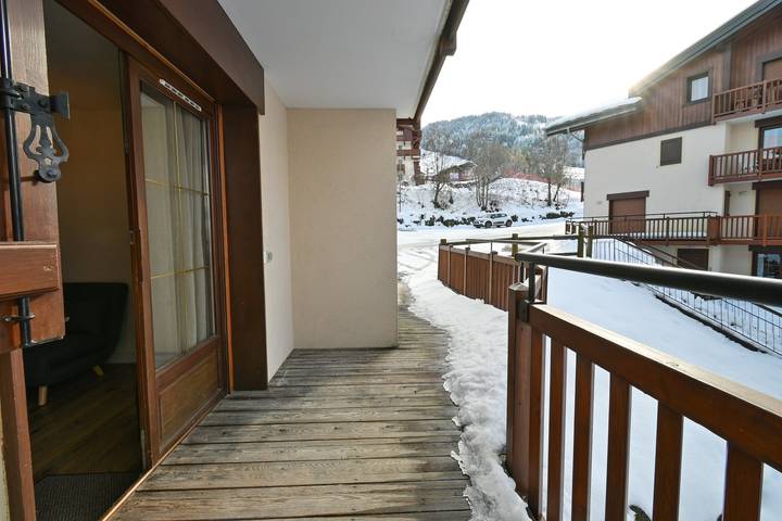 Ganze Wohnung, Appartement 'Les Marmottes - B12' mit Bergblick und Balkon in Flumet, Albertville und Umgebung