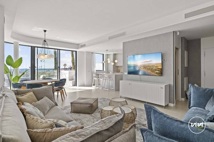 Appartamento per 4 persone, con giardino e sauna nonché vista oceano in Torremolinos