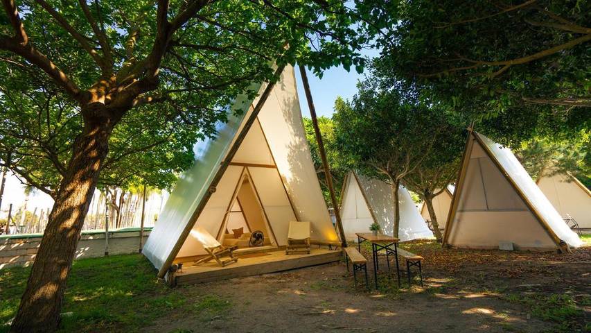 Bungalow für 2 Personen, mit Terrasse in Los Caños de Meca
