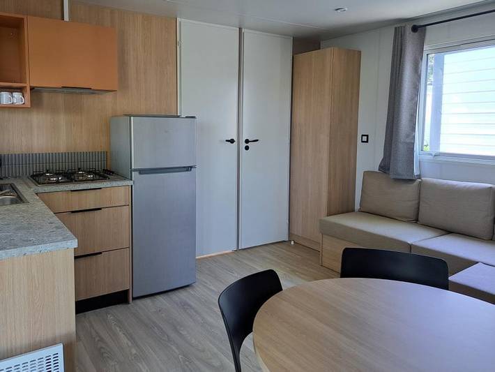 Camping Les Madières - Mobilheim 6 personen - Confort 3 Zimmer /Terrasse in Pordic, Côte de Goëlo
