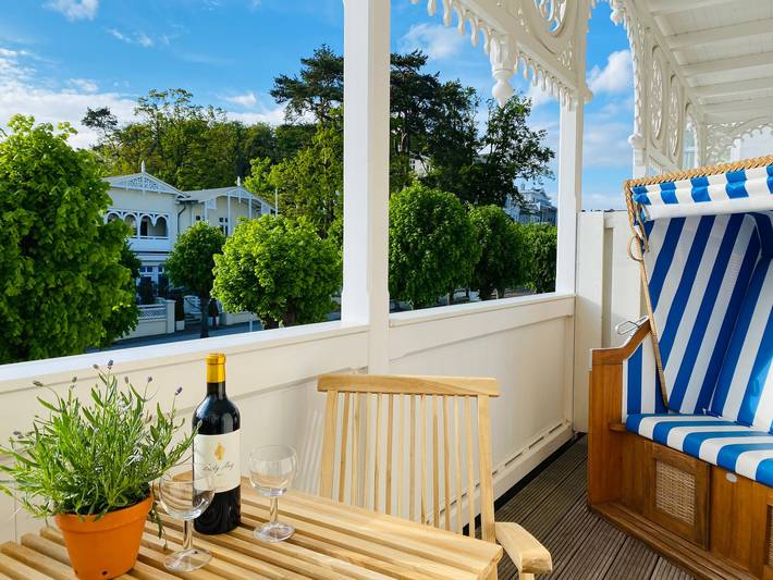 Ferienwohnung für 5 Personen, mit Balkon und Sauna