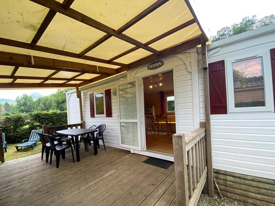 Camping Les 4 Saisons - Mobilheim 4 personen - Ustou in Oust, Parc naturel régional des Pyrénées ariégeoises