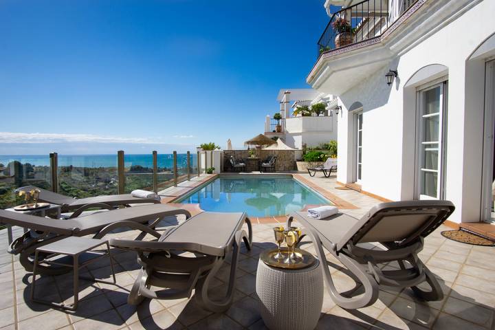 Villa für 6 Personen mit Garten in Frigiliana, Costa del Sol