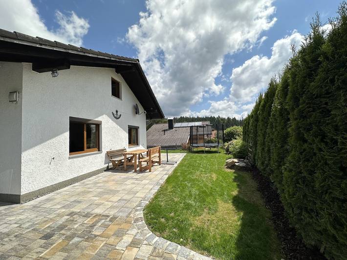 Ferienwohnung für 4 Personen, mit Balkon und Balkon/Terrasse sowie Terrasse und Garten in Haidmühle