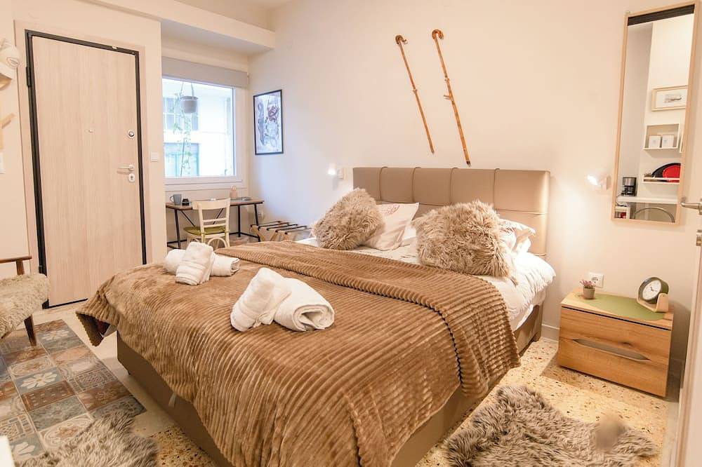 Ganze Wohnung, Chic Skg Seaside Studio walk to Metro by Laonikos / Pet friendly! in Analipsi (Thessaloniki), Thessaloniki und Umgebung