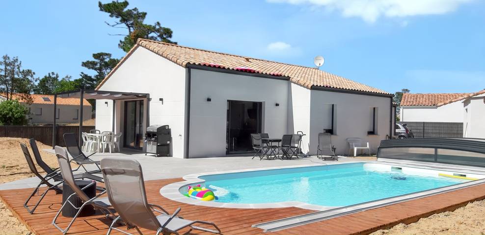 Villa pour 6 personnes, avec terrasse et piscine à Saint-Jean-de-Monts