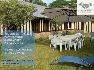 Gîte pour 10 personnes, avec jardin à Le Pin (Calvados)