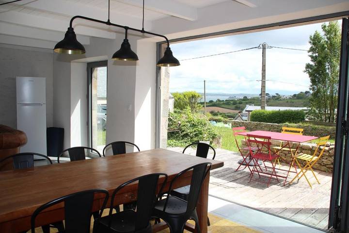 Maison de vacances pour 8 personnes, avec vue et jardin