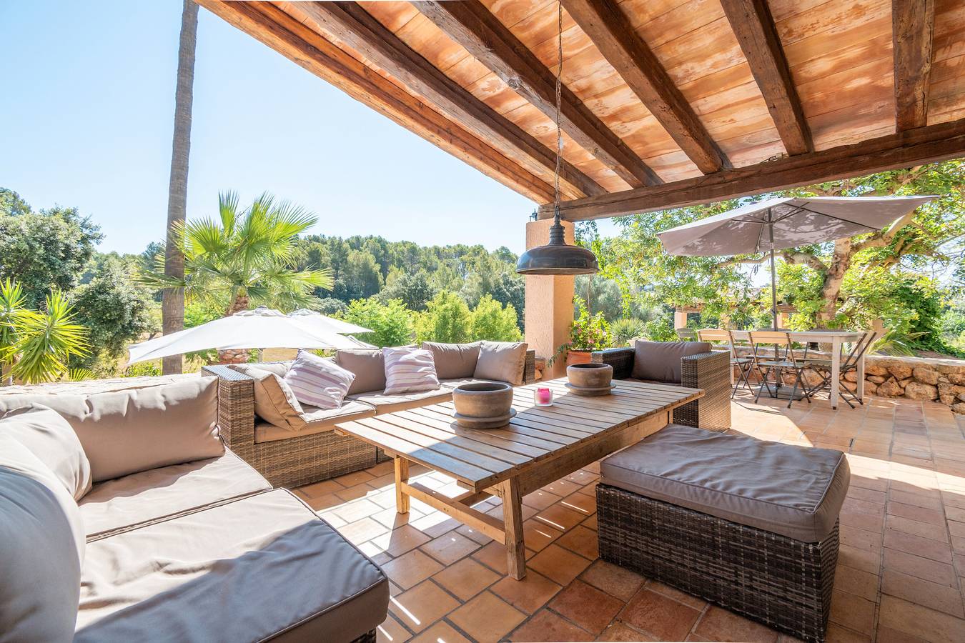 Casa de vacaciones 'Son Pinet' con vistas a la montaña, piscina privada y Wi-Fi in Santa María del Camino, Interior de Mallorca