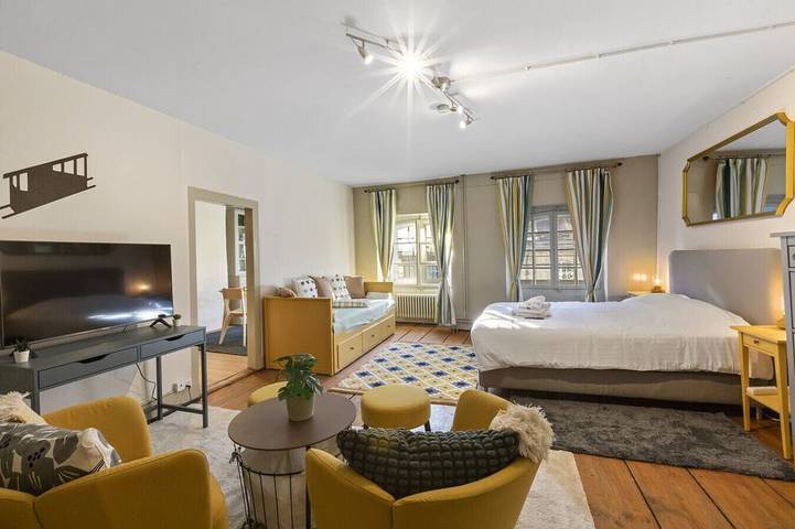 Ganze Wohnung, Bright studio in Freiburg's old town in Villars-les-Joncs, Freiburg im Üechtland