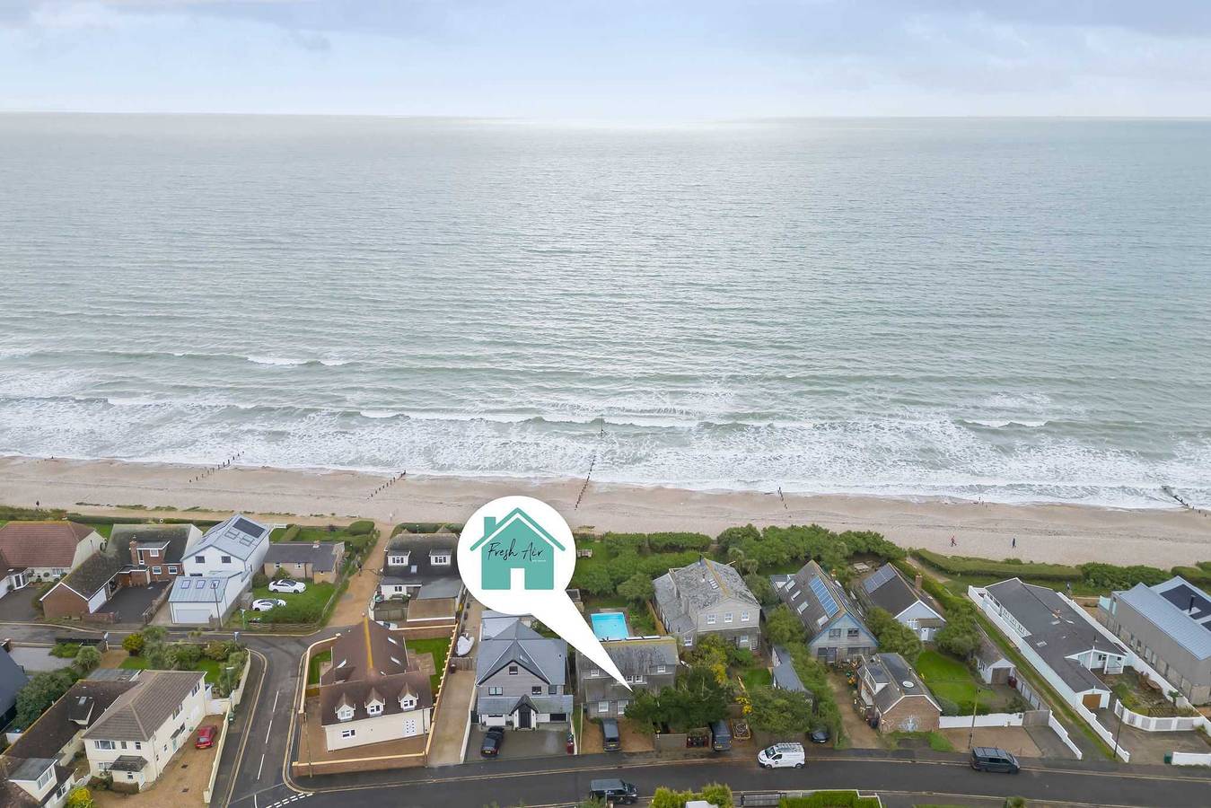 Beachfront House w Pool & Steam in West Wittering, West Sussex