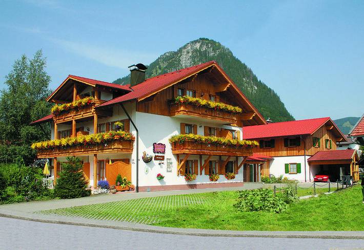 Pension für 2 Personen, mit Balkon und Terrasse sowie Garten und Sauna im Allgäu