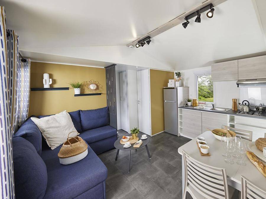 Camping Le Clos de Balleroy - Mobilhome 6 personnes - Nest 35 - 3 chambres - 35 m² + terrasse semi couverte in Balleroy, Région de Bayeux