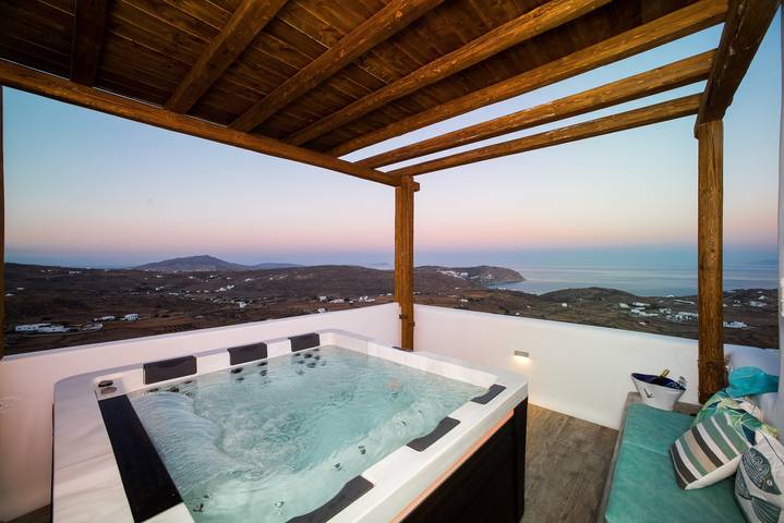 Casa vacanza per 6 persone, con Balcone e Idromassaggio a Mykonos