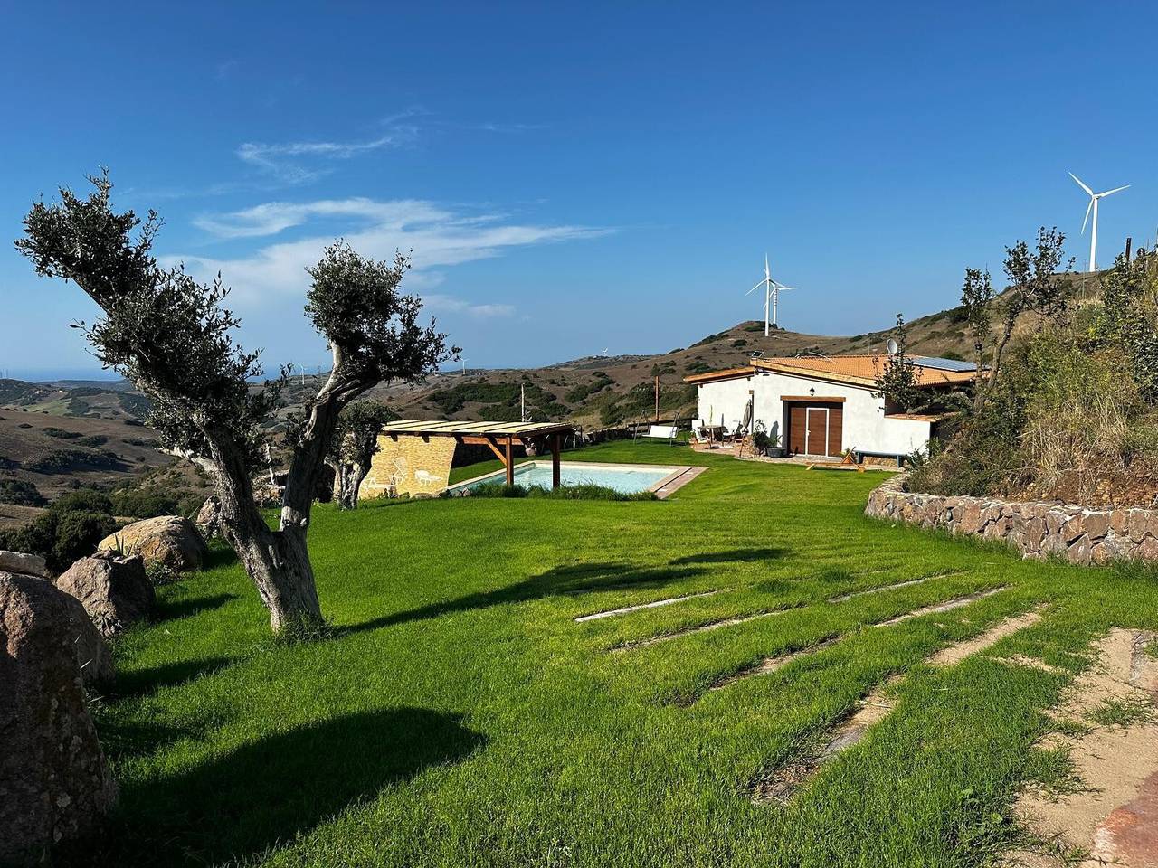 Ferienhaus 'I Fiori Del Vento' mit privatem Pool, Wlan und Klimaanlage in Nulvi, Sassari Provinz