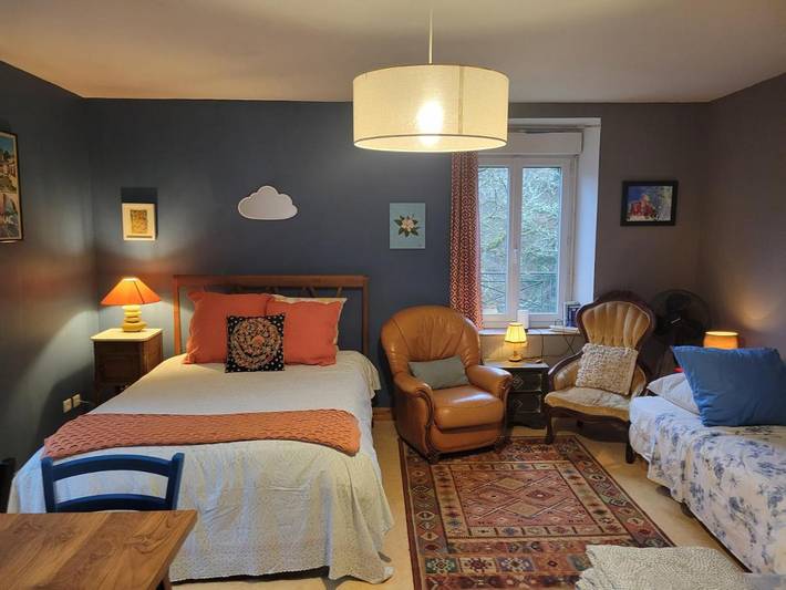 Appartement de vacances pour 4 personnes, avec jardin et vue, animaux acceptés