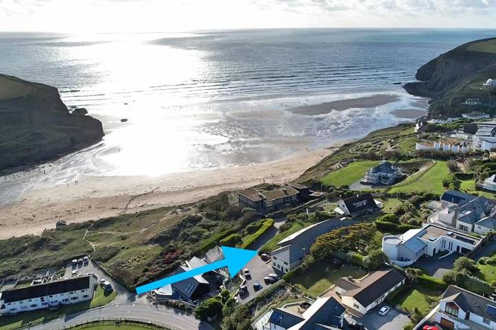 Holiday rental for 4 people, with Terrace and Garden as well as View in Mawgan Porth
