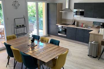 Gîte pour 8 personnes, avec jardin et balcon à Chailland