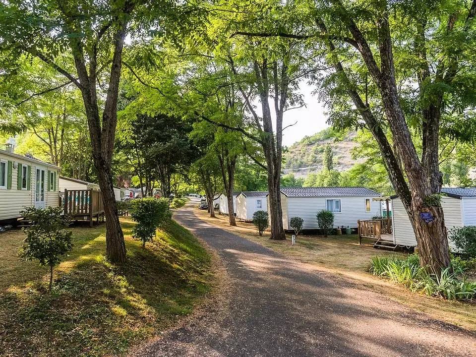 Mobilheim 2 Schlafzimmer Confort - halb überdachte Terrasse 4 Personen in Saint-Pompont, Périgord Noir