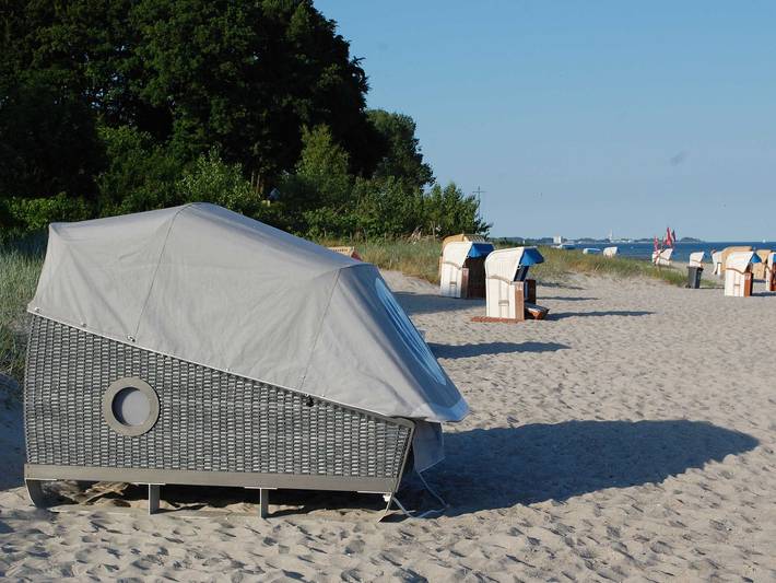 Ganze Ferienwohnung, Schlafstrandkorb Sierksdorf - Schlafstrandkorb Paetow Nr. 3 in Naturstrand Sierksdorf, Sierksdorf