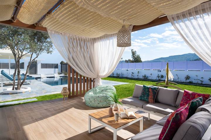 Ferienhaus für 4 Personen, mit Meerblick und Balkon