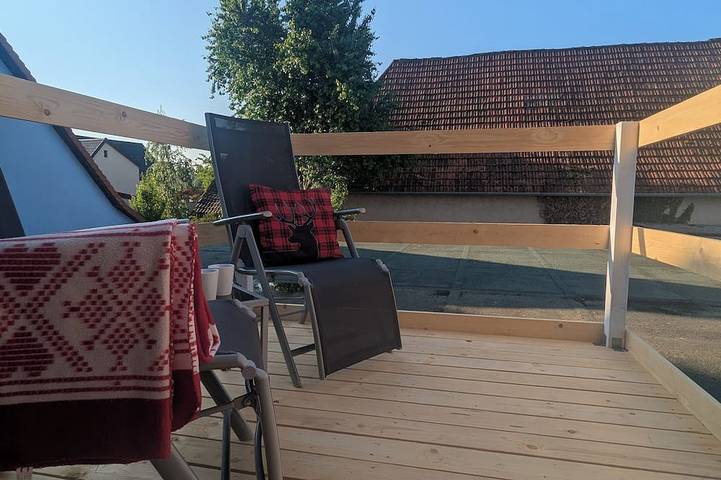 Ferienwohnung für 4 Personen, mit Balkon in Hartheim
