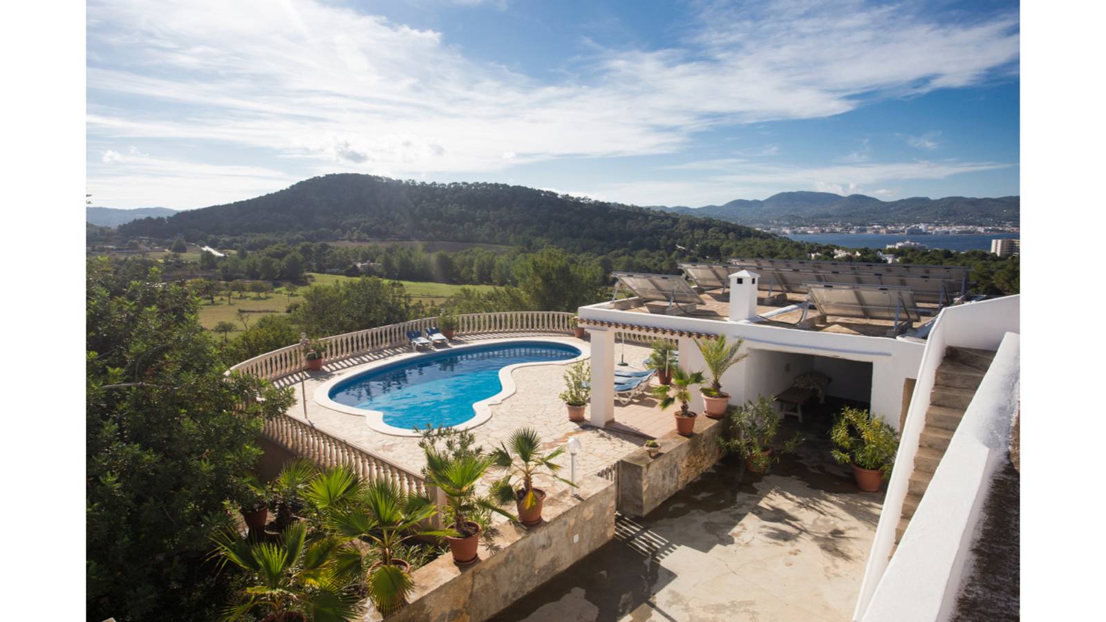Villa für 8 Personen mit Terrasse in Sant Antoni de Portmany, Ibiza Westen