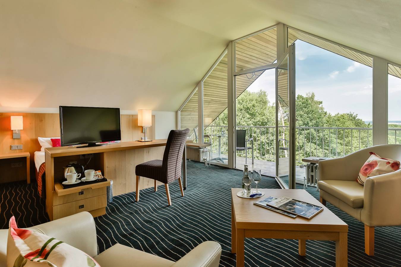 Berghotel Hohe Mark - Dreibettzimmer, Dusche/Wc in Reken, Münsterland
