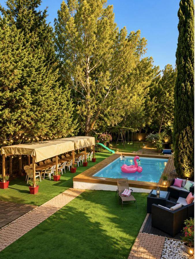 Gîte pour 4 personnes, avec Terrasse ainsi que Jardin et Piscine à Saint-Mitre-les-Remparts - 2