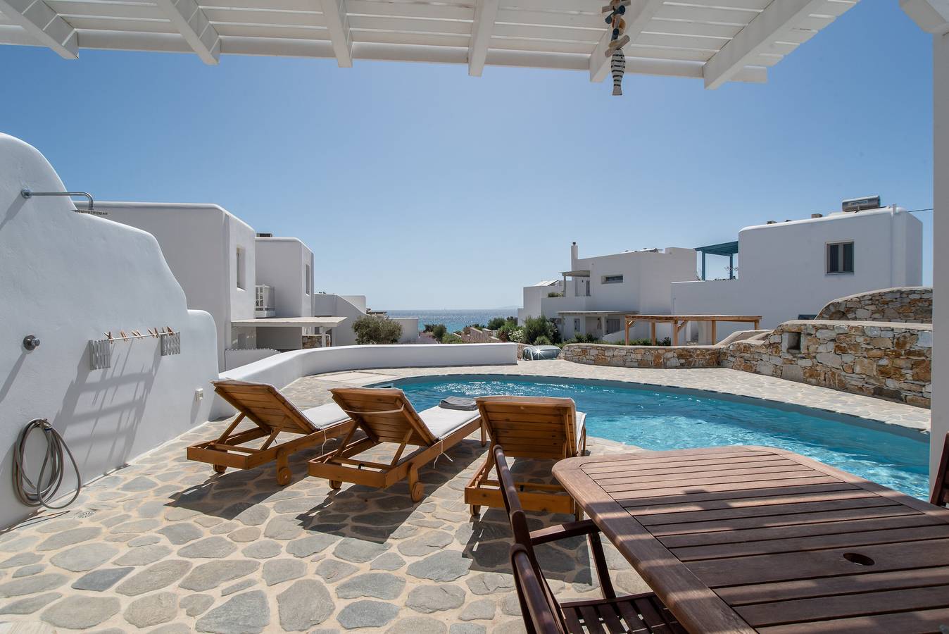 Villa 'Helen Luxury  Mare' with Sea View, Wi-Fi and Air Conditioning in Kastraki (Naxos), Cyclades