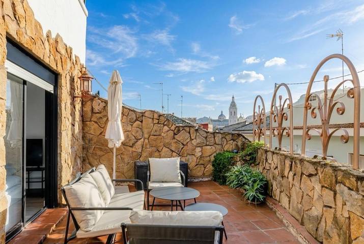 Apartamento para 4 personas, con Balcón además de Terraza y Vistas en Játiva
