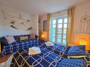 Ferienwohnung für 3 Personen, mit Ausblick und Kinderpool sowie Garten und Sauna in Dranske